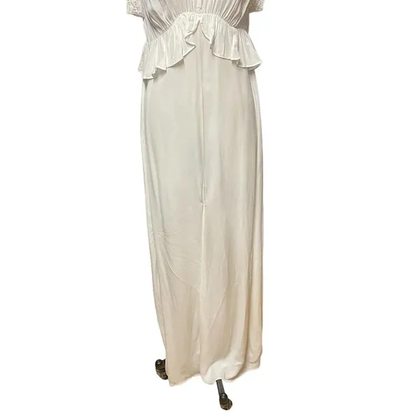 ByTimo White‎ Short Sleeve Ruffle Peplum Maxi Dress Size Medium - Image 3