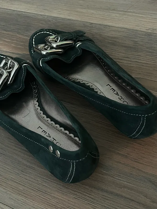 Vintage Ballet Flats Green Size 7 - Image 3
