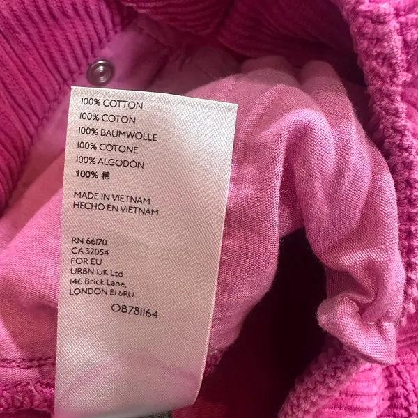 Urban Outfitters BDG Mom High Rise Pink Corduroy Pants - Image 7