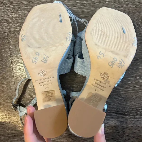 Antonio Melani Mya Linen Braided Platform Sandals in Light Blue - Image 7