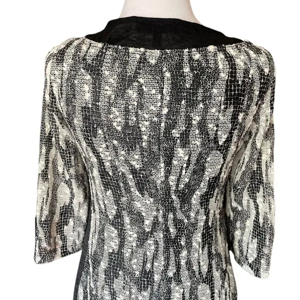 Picadilly Fashion Gothic Witchy Midi Dress Black White Layered Womens Size XS - Image 11