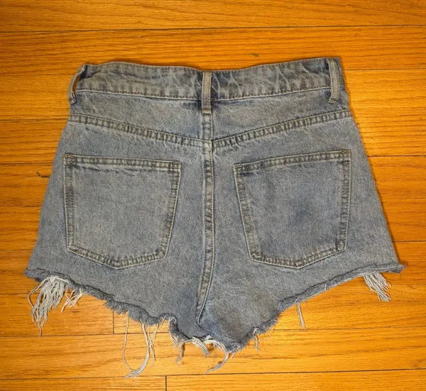 Adika Rhinestone Fringe Denim Shorts - Image 4