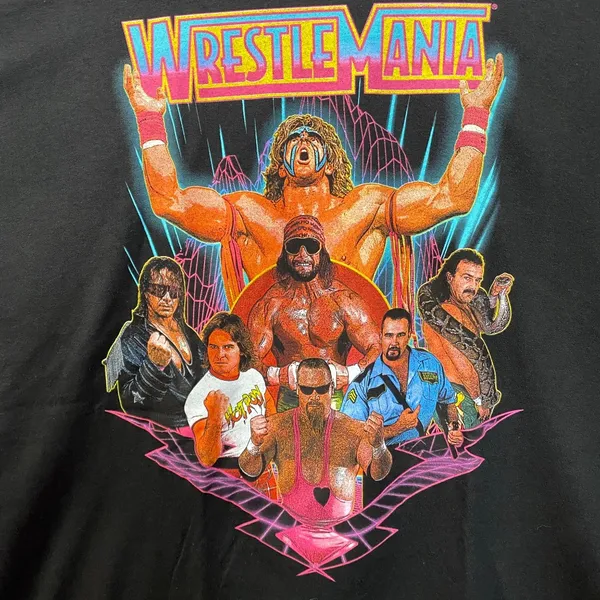 WWE Futuristic WrestleMania VI Team T-Shirt 4XL - Image 2