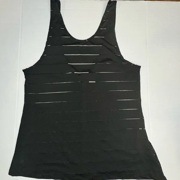 Athleta‎ Side Split Tank Sheer Lined Design Athletic Gym Women's Size M Yoga Run - Image 6