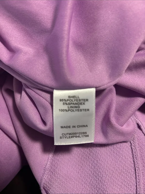 Premier Amour Size 14 Lavender Halter Maxi Dress with Rosette Detail - Image 4