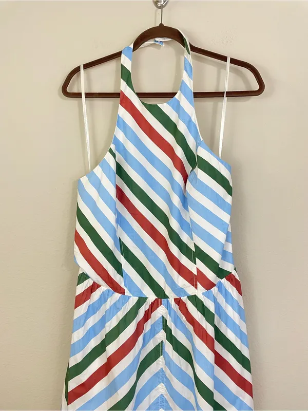Anthropologie‎ Maeve Halter Striped Midi Sundress Size XL - Image 6
