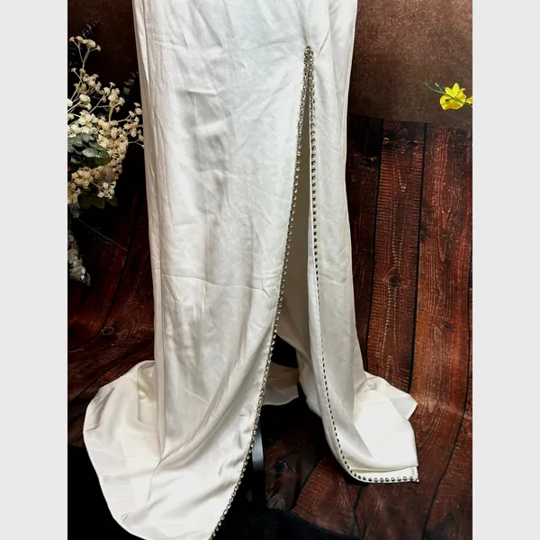 Mac Duggal Sweetheart Evening Gown w/Rhinestone Accents White 2 - Image 12