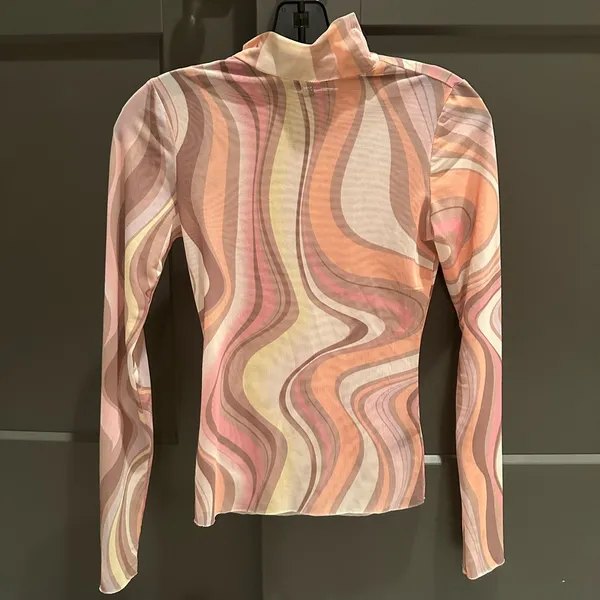 AFRM Multicolor Fitted Long Sleeve Top Pink Size XS - Image 2