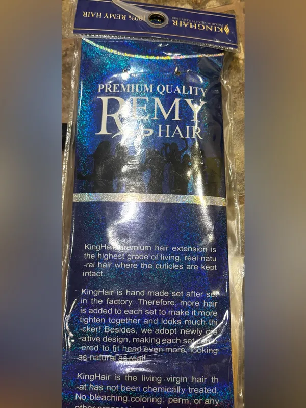 REMY PREMIUM QUALITY HAIR Human hair weaving, starlight 12" Color 613 brand new - Image 2