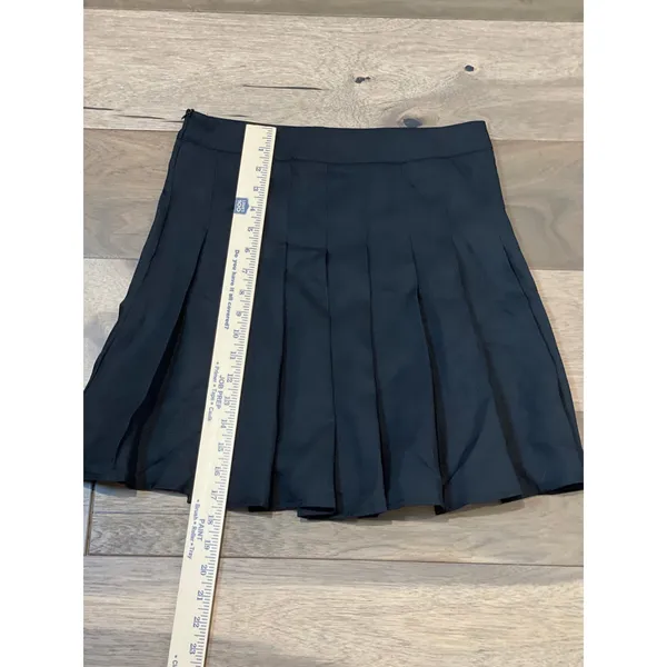 Romwe Skirt Size 6 Black Pleated Lightweight Mini Stretch Waistband New With Tag - Image 5