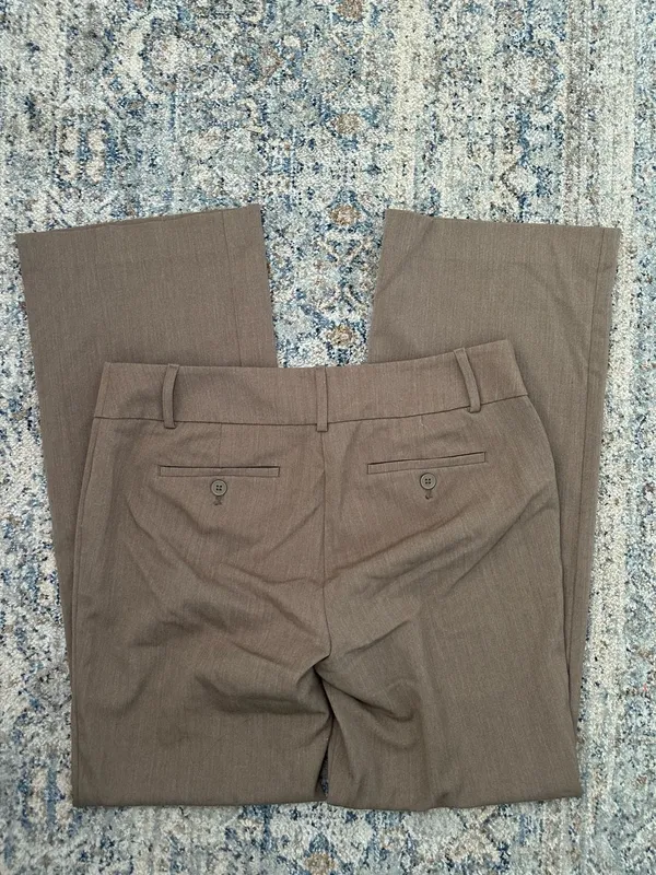 LOFT Outlet Original Dress Pants Brown Size 6 - Image 4
