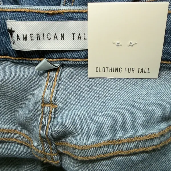 American Tall Women High Waisted Stretch Denim Shorts Normcore Coastal Casual - Image 14