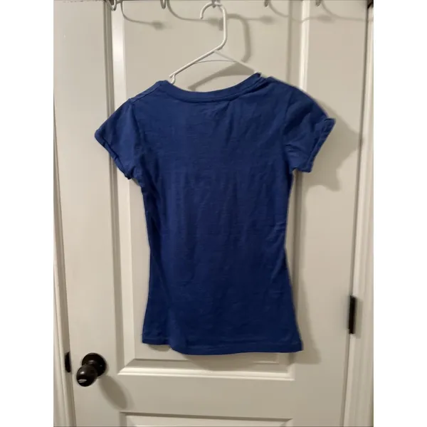 Kansas University KU Jayhawks Womens Juniors Short Sleeve T-Shirt Size M - Image 9