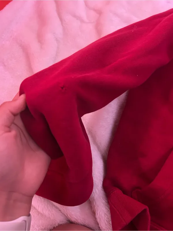 Nike Red Women's Pullover Hoodie with Small Swoosh - Image 3