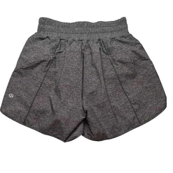 Lululemon Track That Short Mid Rise 5" Heather Lux Multi Black - Image 4