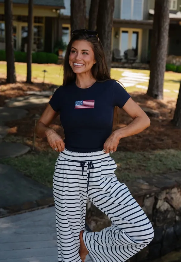 These Three Boutique American Flag Tee - Image 7