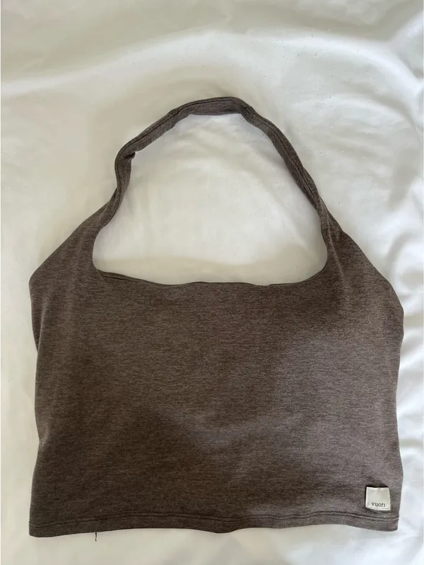 vuori halo halter top taupe xs - Image 2