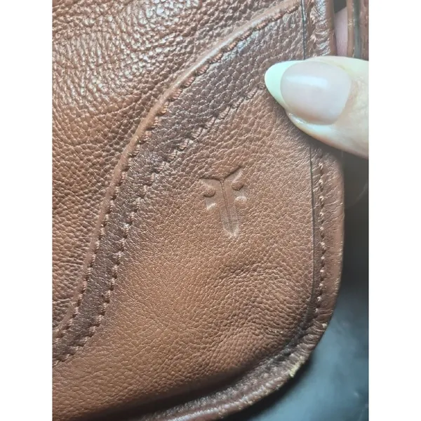Frye Brown Leather Crossbody Bag - Image 3
