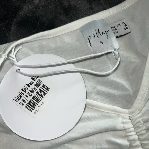 Princess Polly Viktoria Mini Dress in White Size 6 New with tag - Image 10