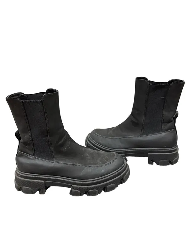 Only Black Chunky Ankle Boots Size 39 - Image 3
