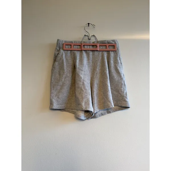 Aerie Womens Heather Gray High Waisted Lounge Sweat Shorts‎ Size S Side Pockets - Image 2