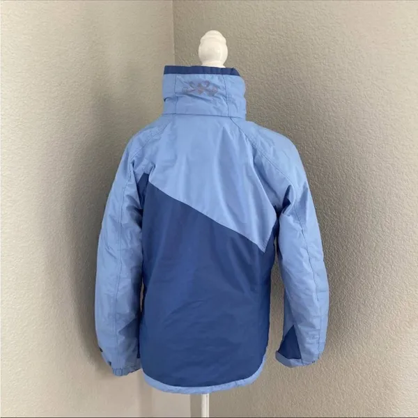 Columbia Womens Blue Omni Tech Interchange Waterproof Windbreaker Jacket Size M - Image 10