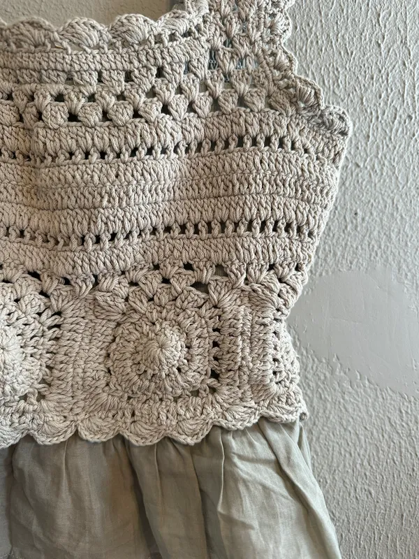 Crochet Top Green - Image 2