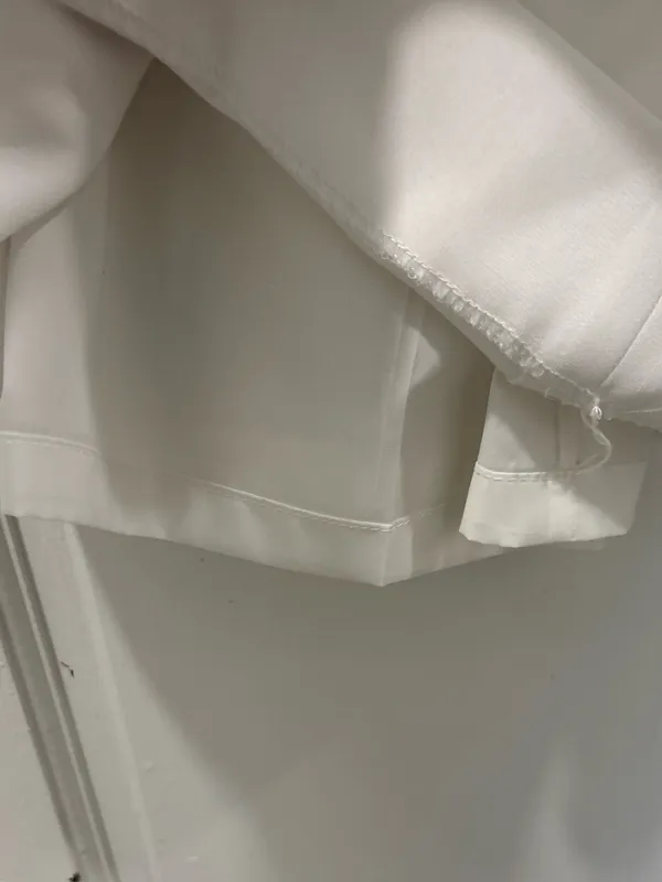 Lafayette 148 Women’s Finesse Crepe Gate Full Leg Pants Size 16 White EUC Dressy - Image 7