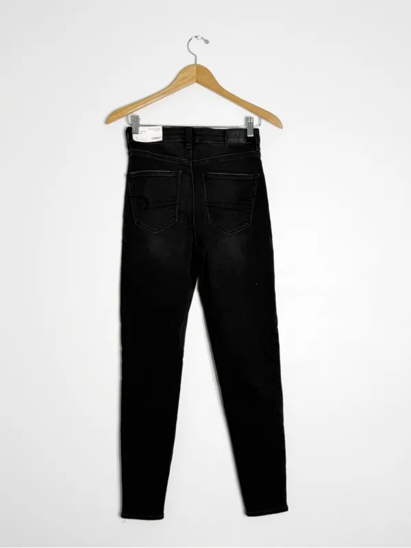 American Eagle Curvy Super High Rise Jegging Black Size 4 NWT Next Level Stretch - Image 2