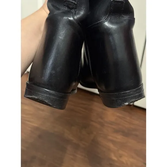 Kemptown Black Leather Equestrian Riding Boots Minimalist Old Money Quiet Luxury - Image 8