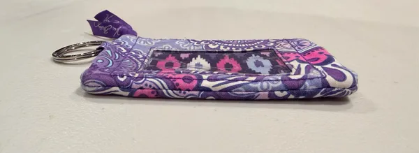 Vera Bradley | Lilac Tapestry, zip ID case.  - Image 5