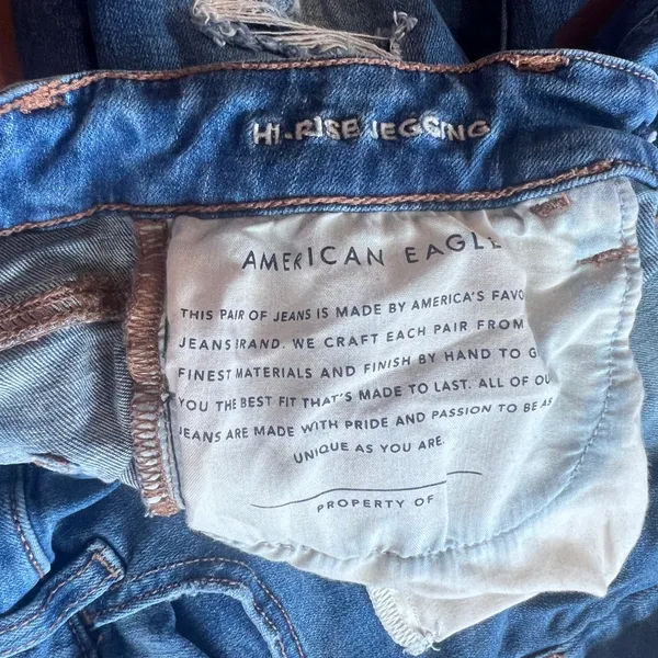 American Eagle High Rise Jeggings Size 6 - Image 4