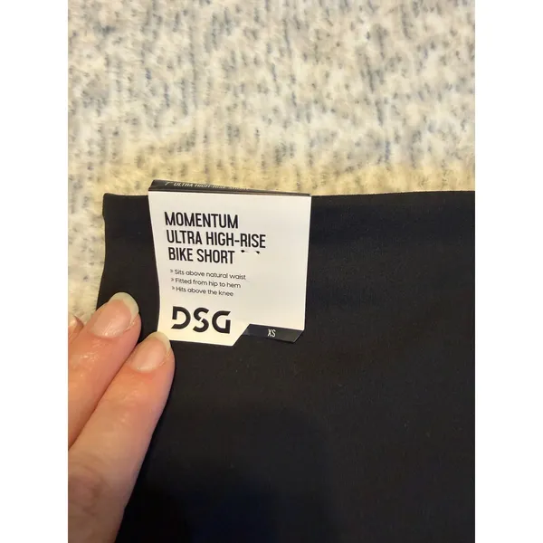 DSG Momentum Ultra‎ High Rise Bike Shorts Black Pocket Womens Size XS NWT - Image 3