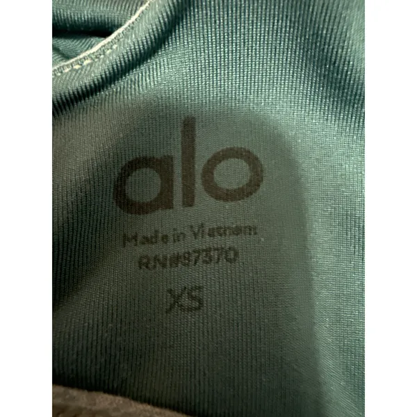 Alo Yoga Women's Blue Heathered Cutout Athletic Sports Bra Crop Top Size XS - Image 3