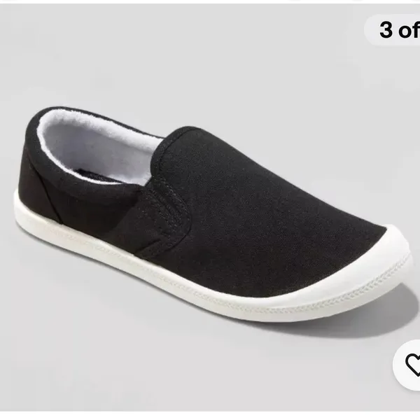 - Mad Love Kassandra loafers black tennis shoes canvas size 6 - Image 2