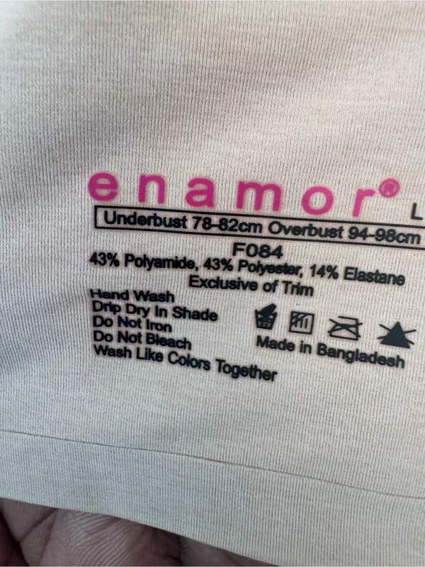 Enamor T-SHIRT LIGHTLY LINED WIRELESS BRA size L - Image 9