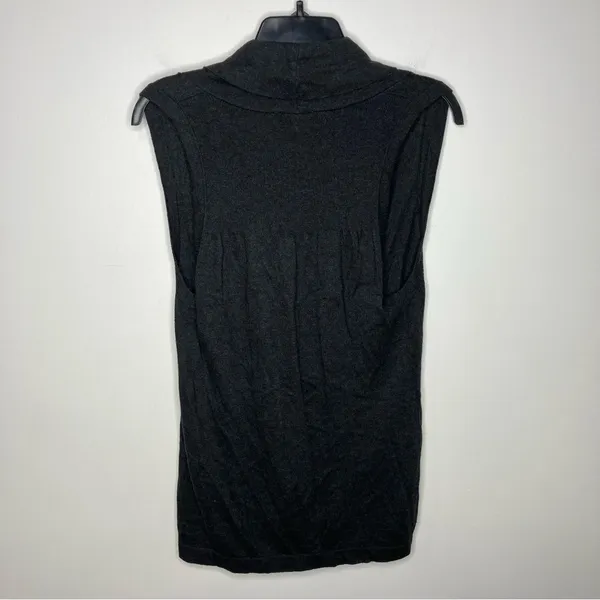 Ann Taylor Loft‎ sweater vest charcoal size small - Image 4