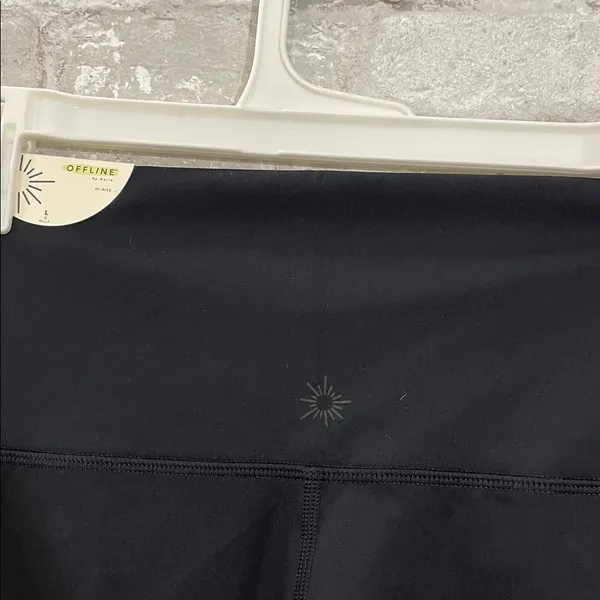 Aerie Black Goals High-Rise 7/8 Leggings with Side Detailing - Image 4
