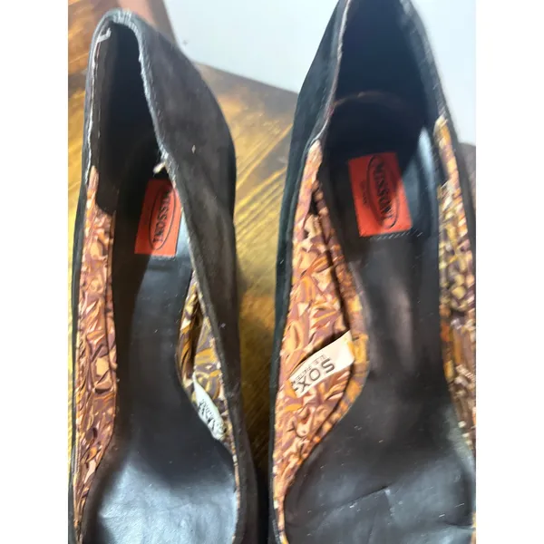 Missoni Black Chevron Heels Size‎ 6.5 - Image 6