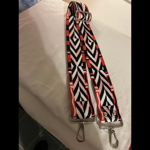 Stylish Geometric Pattern Crossbody Strap Pink - Image 3