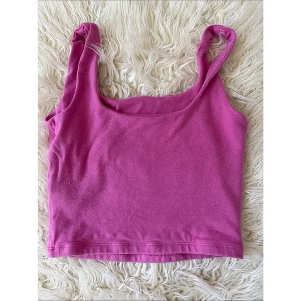 Gap Hot Pink Crop Tank Double Lined - Image 4