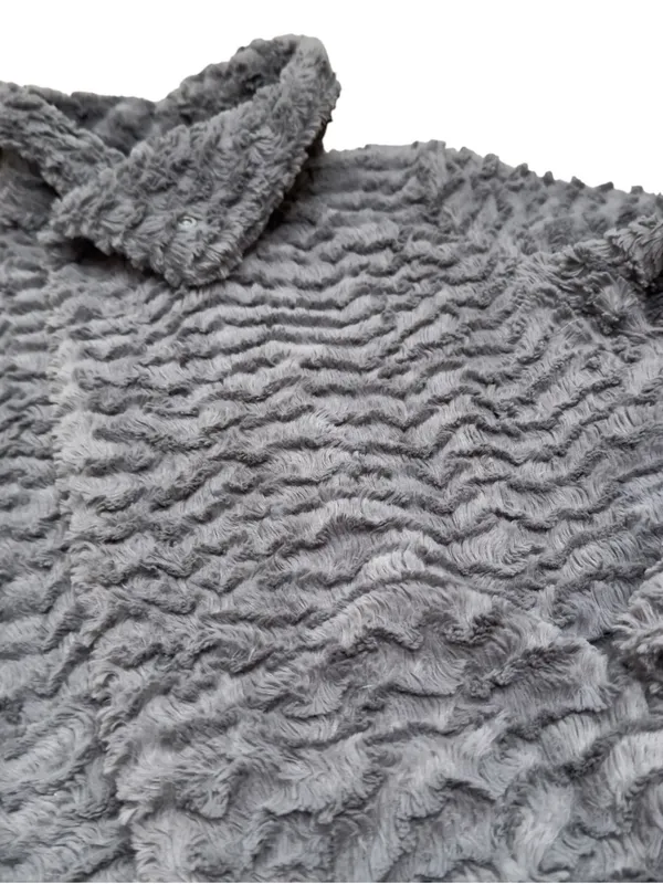 Patagonia Los Gatos High Pile Fleece Jacket Gray Full Zip Cozy Women’s Small EUC - Image 6