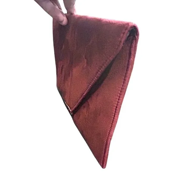 NWT‎ JNB Studio Burgundy Faux Suede Envelope Clutch Chain Shoulder Bag Modern - Image 13