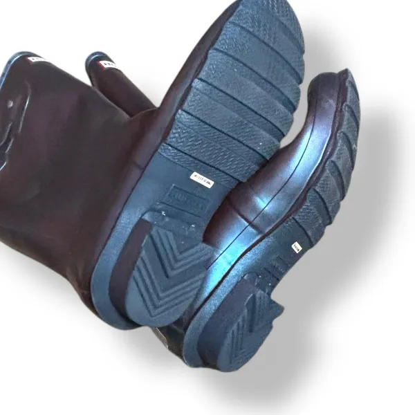 Hunter Original Tall Gloss Rain Boots Purple Iridescent Waterproof Wellies 5 - Image 9