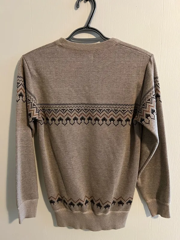 Women’s Western Crewneck Brown - Image 2