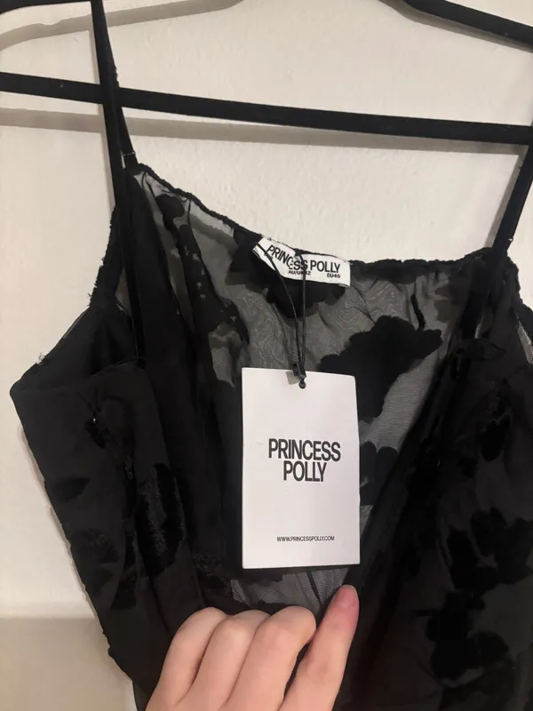 Princess Polly Top Black - Image 3