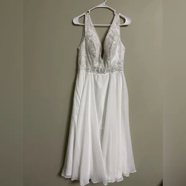 Merry’s Bridal Wedding Dress New Size 6 Engagement Photo Reception Boho Shower - Image 2