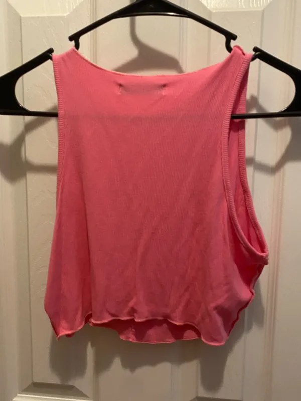 SheIn Pink cropped tank top #croptop - Image 3
