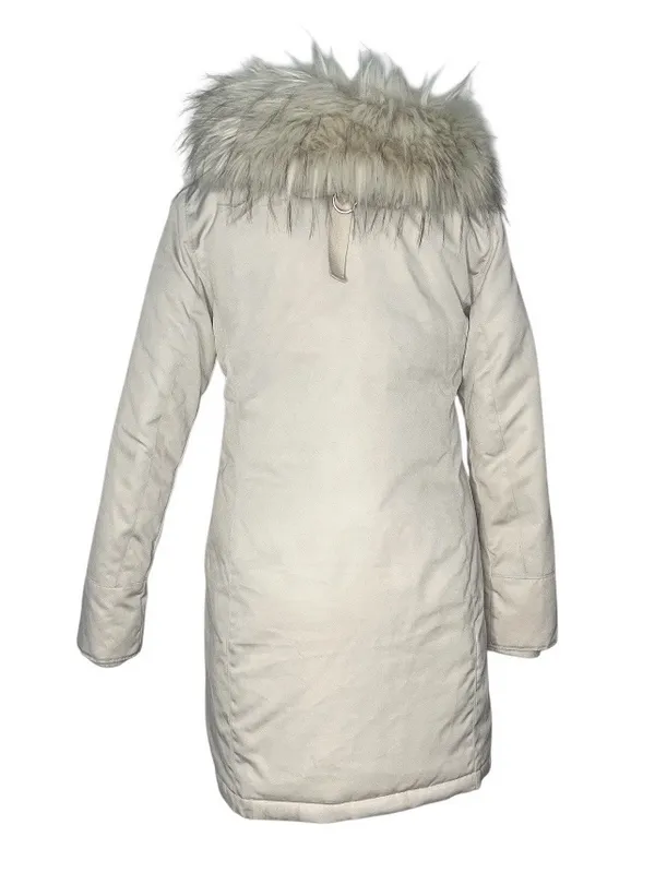 ABERCROMBIE & FITCH Ultra Parka Jacket Faux Fur Hood Womens Size Medium - Image 3