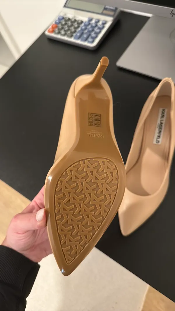 Karl Lagerfeld Nude Pumps Size 8 - Image 3